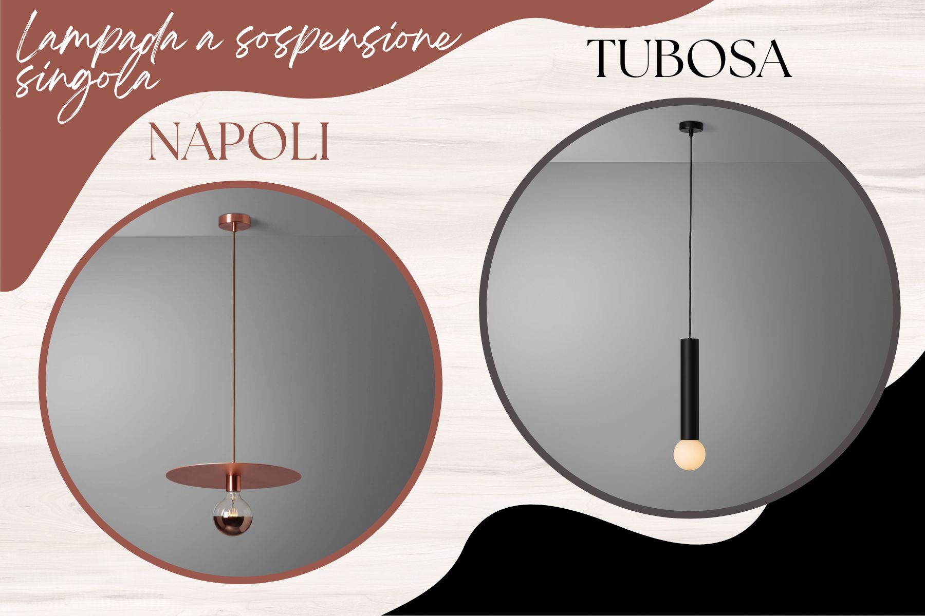 Al momento stai visualizzando Lampada a sospensione singola: Napoli o Tubosa